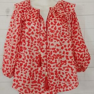 Diane Von Furstenberg DVF Keoni Blouse Sz 14